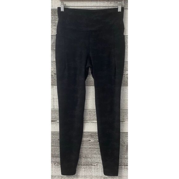 Mondetta Performance + Luxury Women  Active Leggings Size Med Black Fleece Lined - Picture 1 of 11